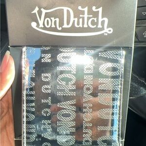Von Dutch silver Card Holder